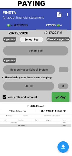 FINSTA: Financial Statement Screen 2