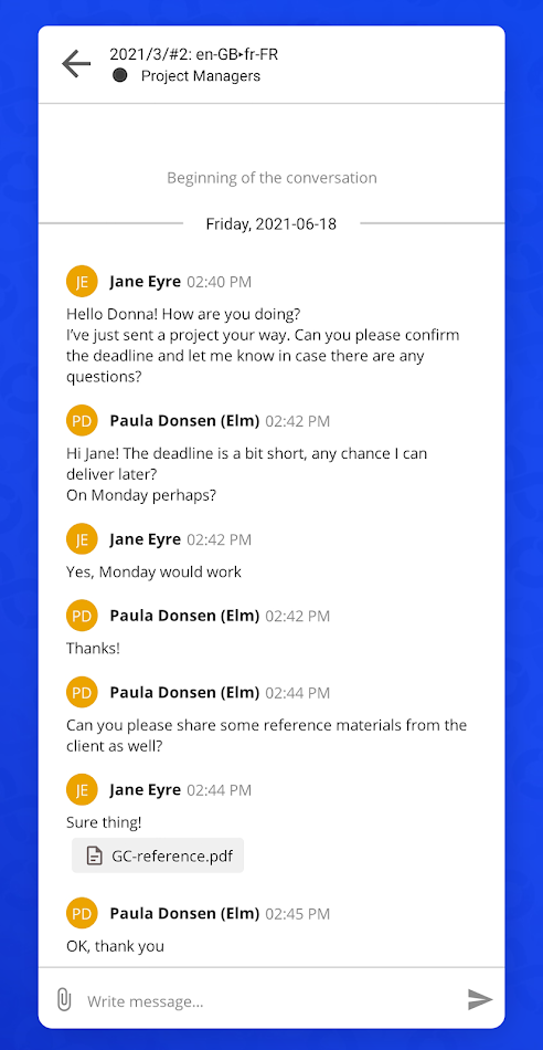 #4. XTRF Chat (Android) 由: XTRF Management Systems SP Z O O