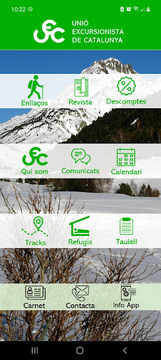 Android application Unió Excursionista Catalunya screenshort