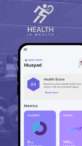 Android application Health is Wealth HQ screenshort