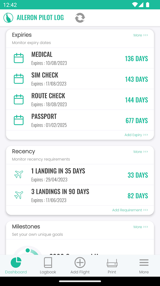 #2. Aileron Pilot Log (Android) 由: MJICCS