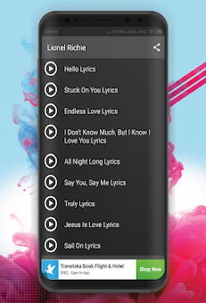 Lionel Richie - Hello Lyrics Mp3 screenshot 2