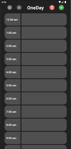 Android application OneDay screenshort