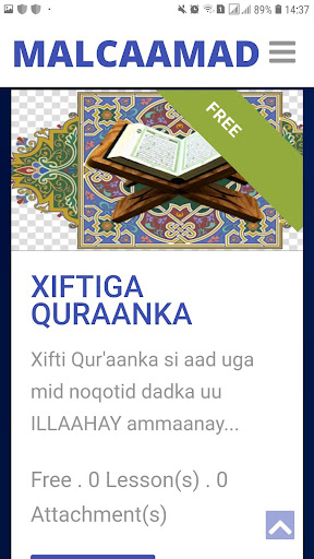 Android application Malcaamad Online screenshort