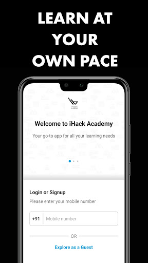 Android application iHack Academy screenshort