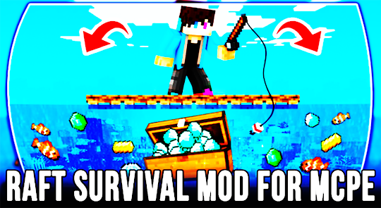 Map Raft Survival for MCPE Mod