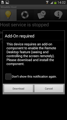 Android application Host Remote Ctl Add-on Arch-MT screenshort