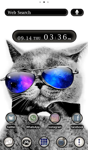 Android application Cool Cat x Galaxy Theme screenshort