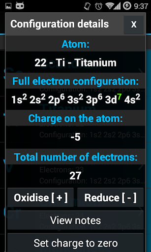Electron Config Engine Screen 3