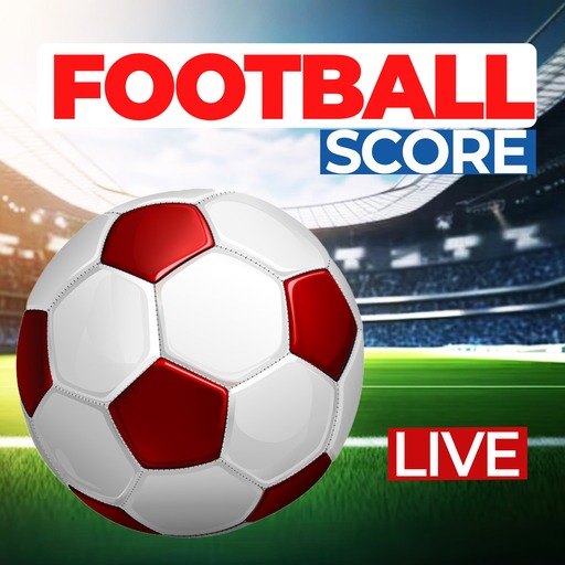 Football live tv and score app logo