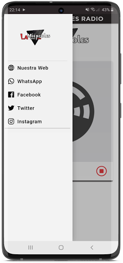La Miércoles Radio Web Screen 3