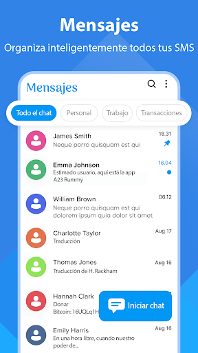 Vista previa de la aplicación