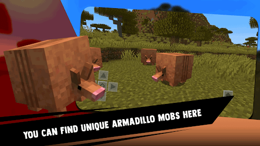 Android application MCPE Armadillo Mobs Modpack screenshort