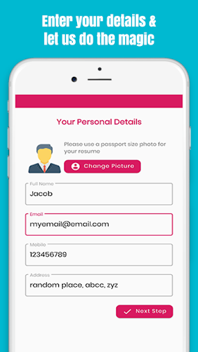 Your CV Maker Free PDF Resume Screen 3