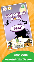 screenshot of Kids coloring book halloween