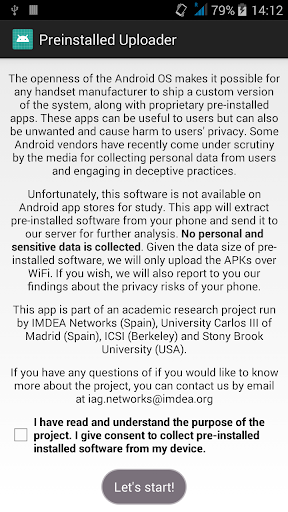 Android application Firmware Scanner screenshort