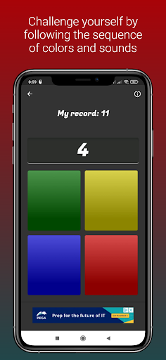 Memo Colors Train your Memory Screen 2