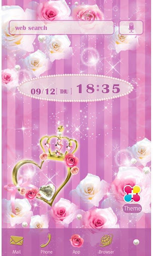 Android application Heart Wallpaper Purple Delight screenshort