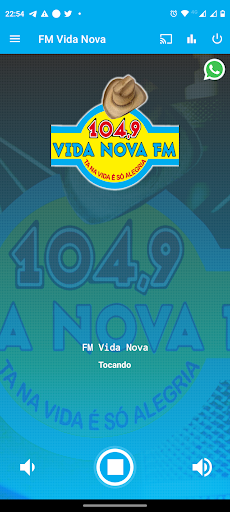 Android application FM Vida Nova screenshort