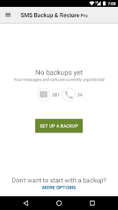 Free SMS Backup  Restore Pro 1
