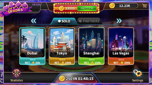 Android application Spades Offline Card Games screenshort