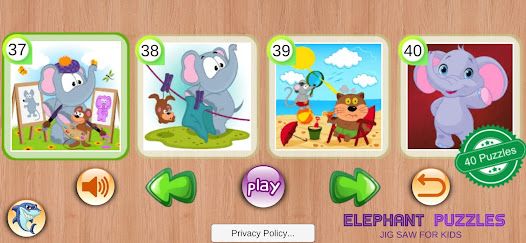 Captura 4 Elephant Puzzles Toddler android