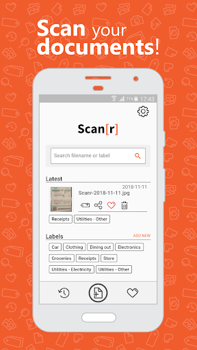 Android application Scanr - Scan Your Documents screenshort