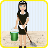 home cleaning game icon