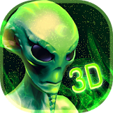 Neon Alien Technology 3D icon