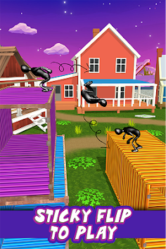 Flip Jump Trampoline Stunt man - Screenshot 1
