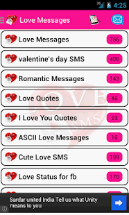 Love Messages Screenshot