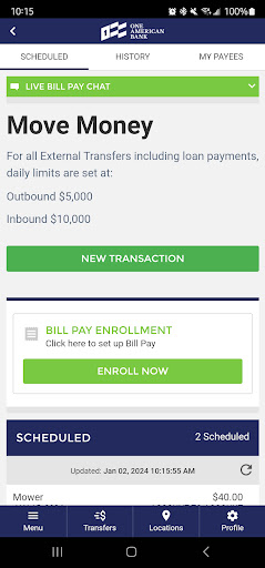 One American Bank Screen 3