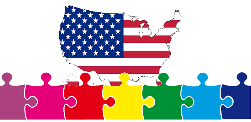 USA Map Puzzle Game