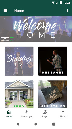 Android application North Ridge Church WI screenshort