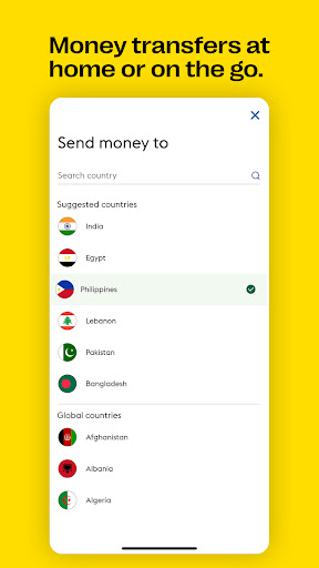 Android application Western Union Send Money KW screenshort