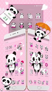 Pink Lovely Panda Theme For PC installation