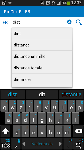 Android application Polish - French dictionary screenshort