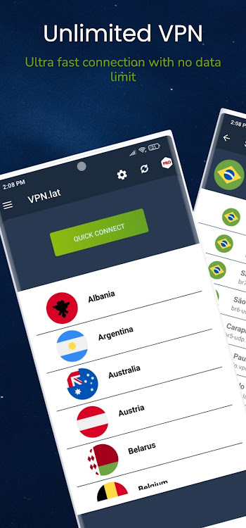 VPN.lat: Fast and secure proxy - 3.8.3.9.8 - (Android)