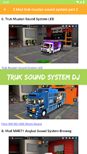 Mod Truk Muatan Sound & DJ