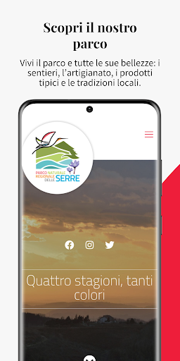 Android application Parco Delle Serre screenshort