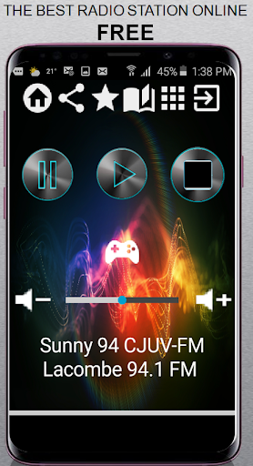 Android application Sunny 94 CJUV-FM Lacombe 94.1 screenshort