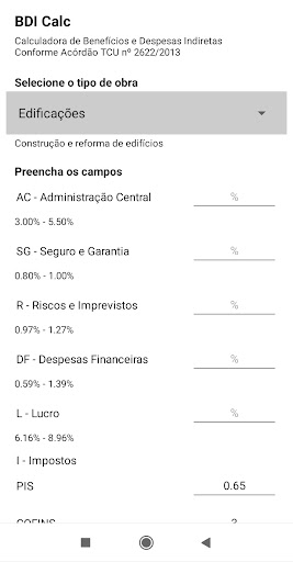 Android application BDI+ screenshort