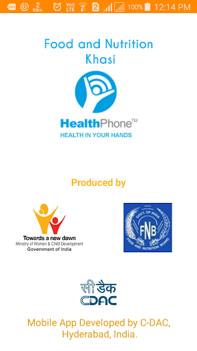Android application FNB Khasi HealthPhone screenshort