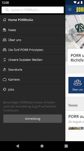 PORRtoGo Screen 2