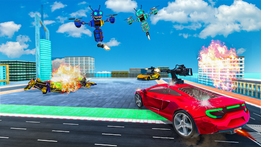 Honey Bee Robot Car Transform Multi Bots War 3D