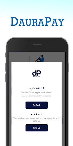 Android application DauraPay screenshort