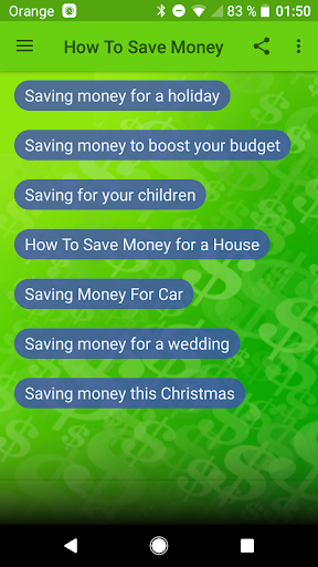 How To Save Money Screen 2