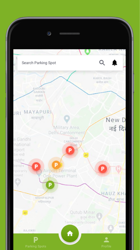 Android application uPark screenshort