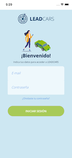 Android application LeadCars para móviles screenshort