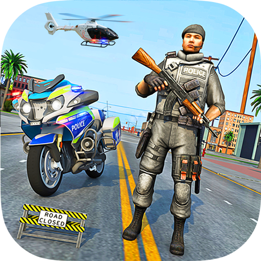 Police Moto Bike Crime Chase logo